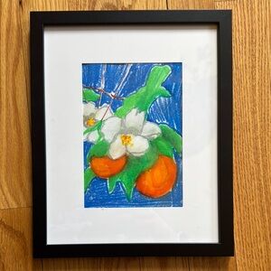 Framed Floral and Fruit Artwork